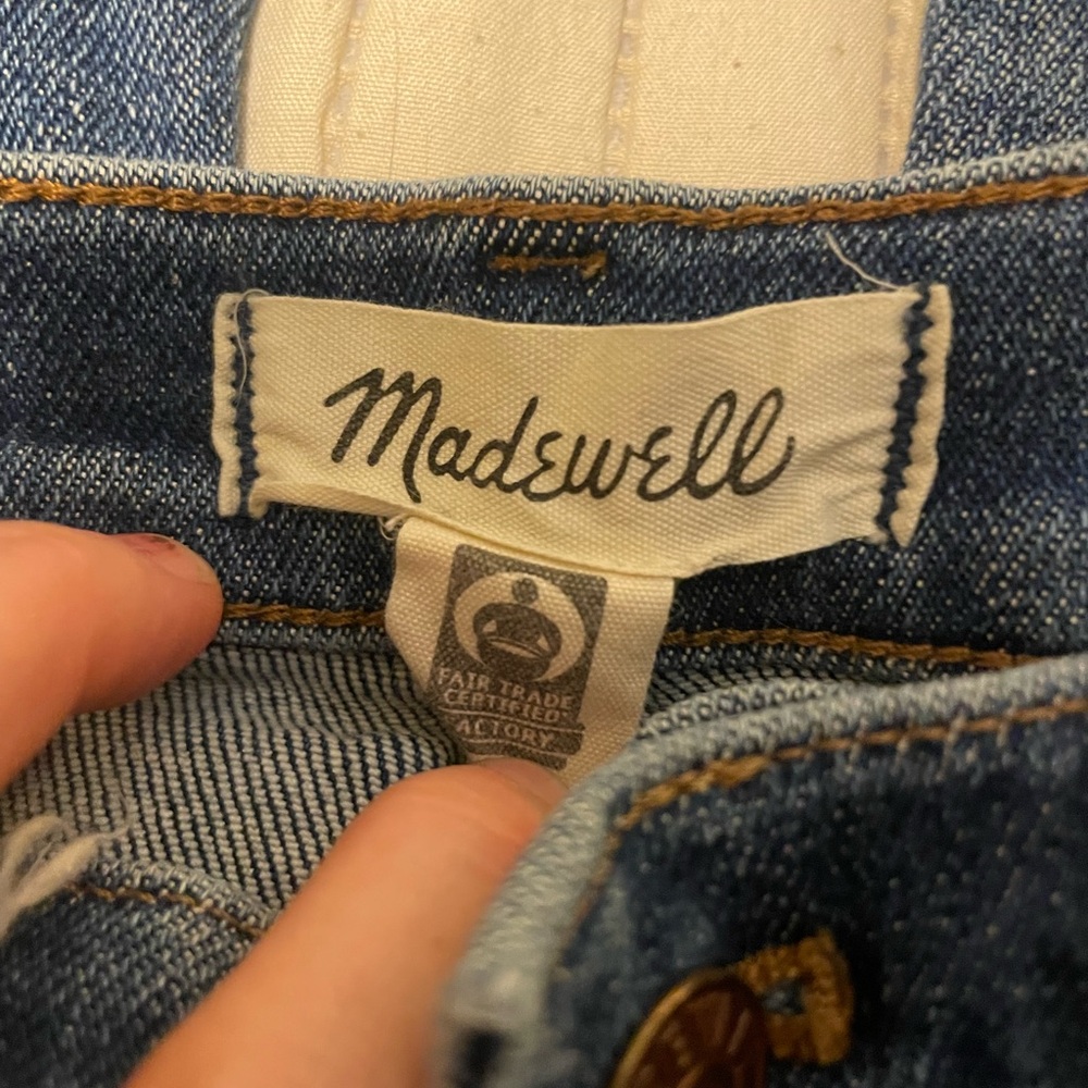 Madewell Cali Demi-Boot Jeans High Rise Fair Trade Denim Size 25 in Bodney Wash - Picture 7 of 9